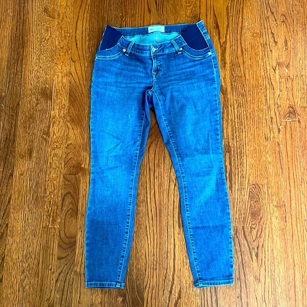 GAP Maternity Inset Panel Skinny Jeans with Washwell